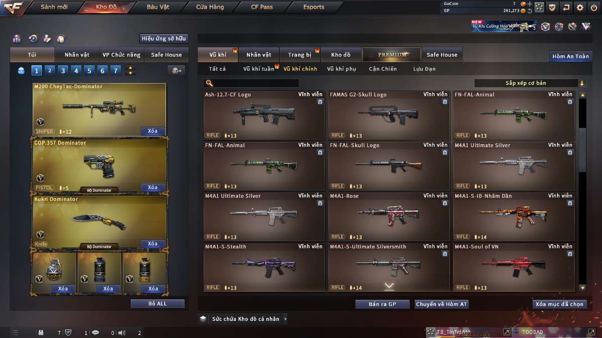 shop acc cf uy tin gia re